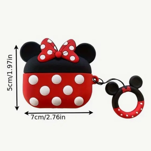 Earbuds Case, Disney, Minnie Mouse, NEW, Fits Apple AirPods Perfectly 🎁 - Picture 5 of 7